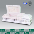 Sociétés de cercueil Chine LUXES Thearts Oversize cercueil blanc conçu cercueil